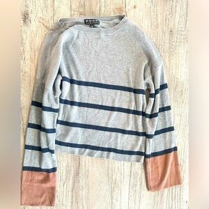 Poof! Striped Sweater Size Small